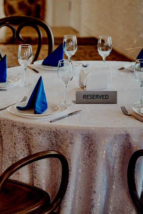 Reserved table at Lazeez Affaire